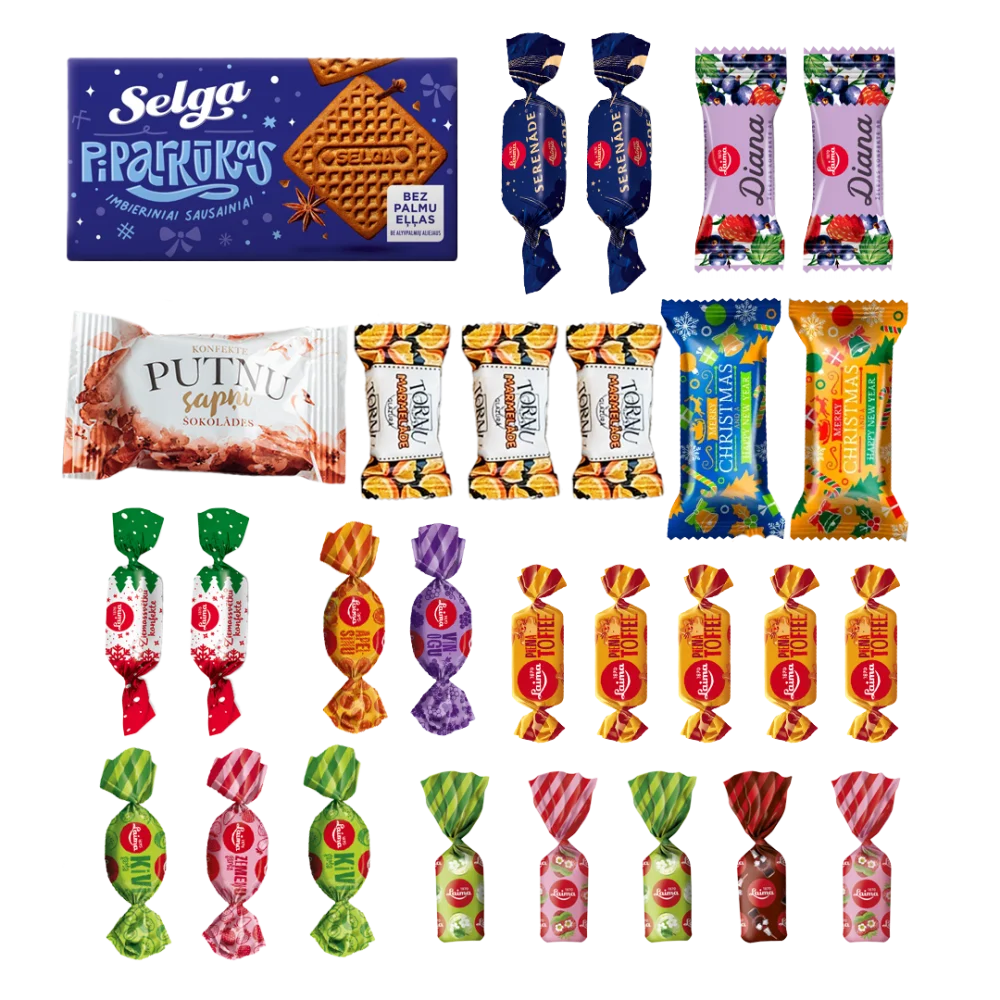 Bērnu saldumu izlase "Rūķīšu gardumi", 470 g