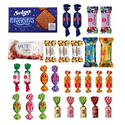 Bērnu saldumu izlase "Rūķīšu gardumi", 470 g