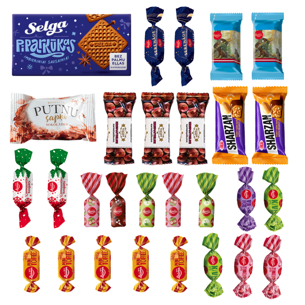 Bērnu saldumu izlase "Rūķīšu gardumi", 470 g