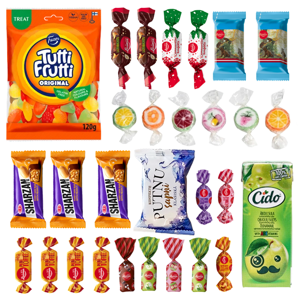 Bērnu saldumu izlase "Ziemas veltes", 570 g