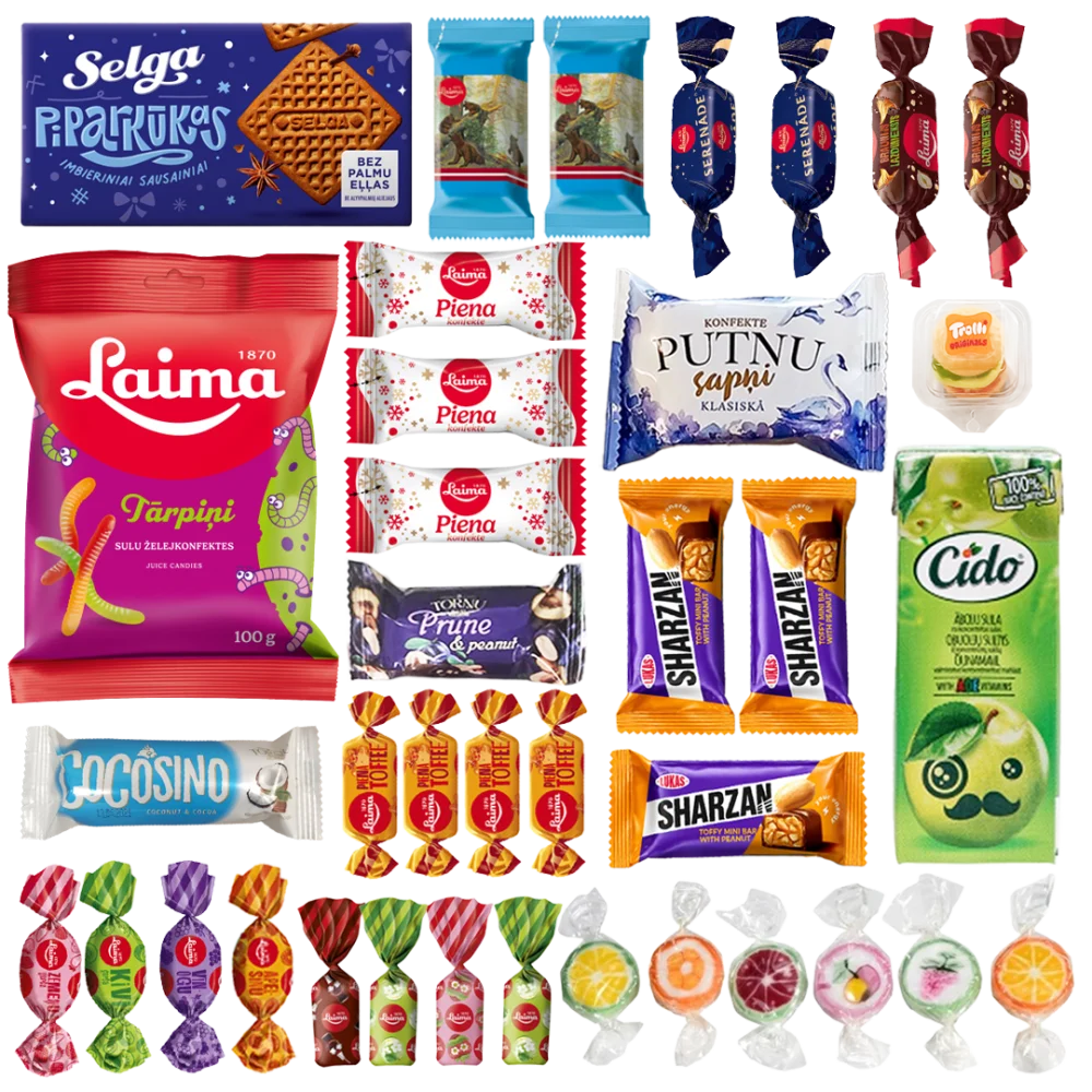 Bērnu saldumu izlase "Svētku kārumi", 880 g