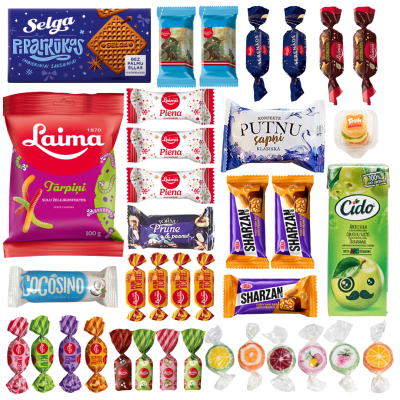 Bērnu saldumu izlase "Svētku kārumi", 880 g