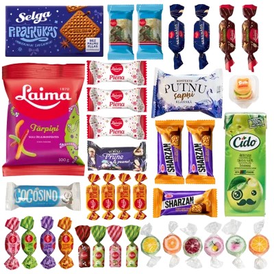 Bērnu saldumu izlase "Svētku kārumi", 880 g